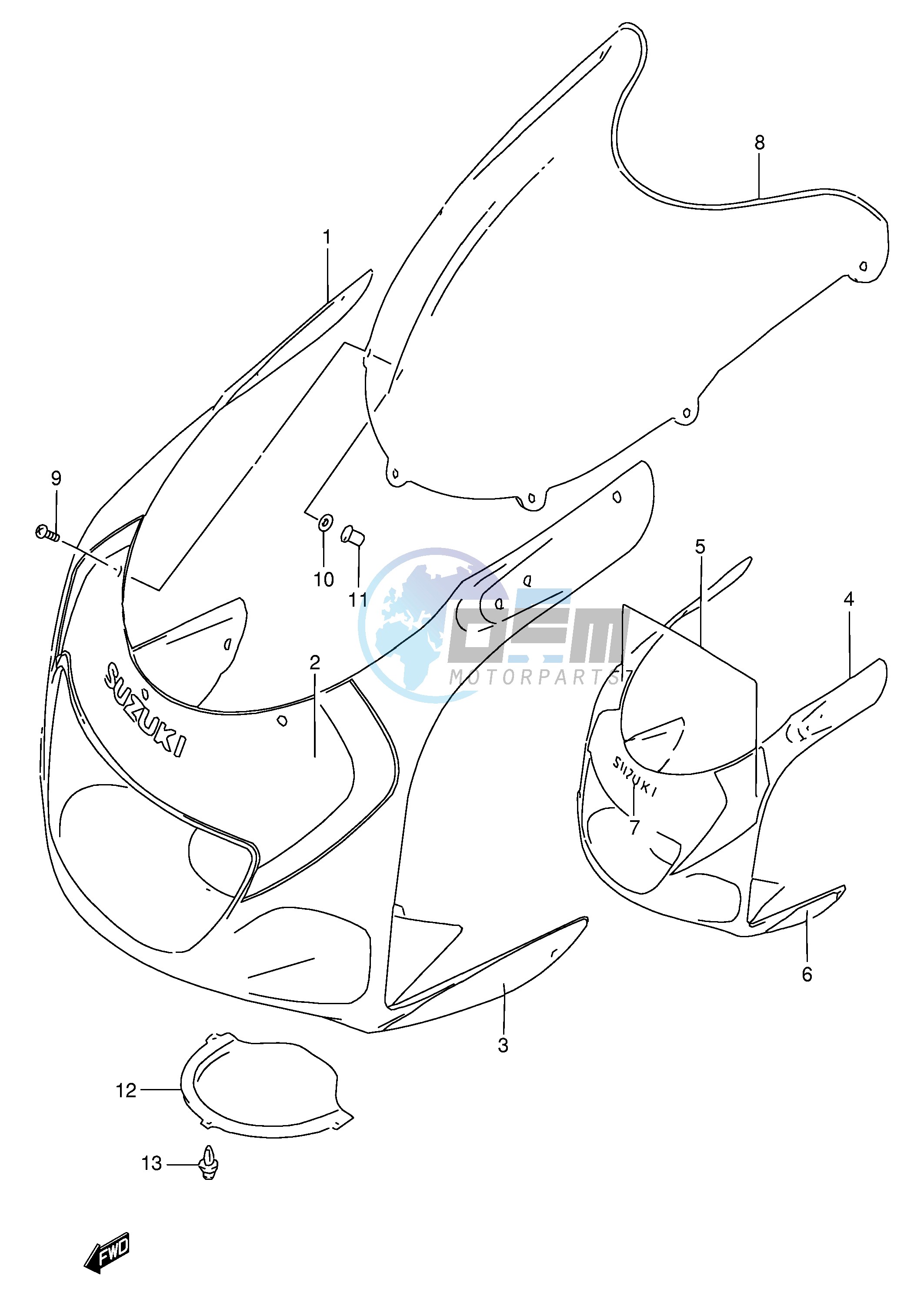 COWLING BODY (MODEL W)