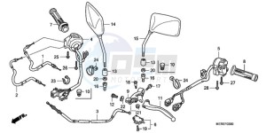 CBF600NA9 Europe Direct - (ED / ABS) drawing HANDLE LEVER/SWITCH/CABLE