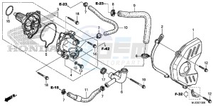 CBR600RRD CBR600RR UK - (E) drawing WATER PUMP