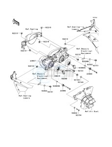 ZX 600 R [NINJA ZX-6R MONSTER ENERGY] (R9FA) R9FA drawing HEADLIGHT-- S- -