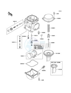 KLE500 KLE500-B1P GB XX (EU ME A(FRICA) drawing Carburetor Parts