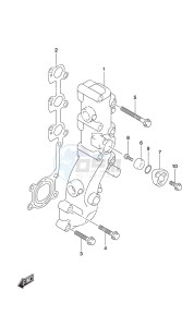 DF 30A drawing Exhaust Manifold