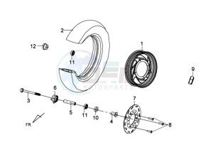 TONIK 50 drawing FRONT WHEEL