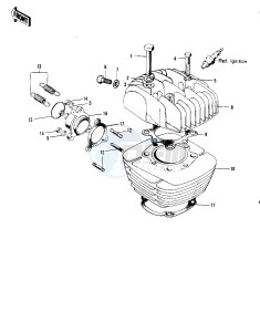 F81 M drawing CYLINDER HEAD_CYLINDER -- 71 F81M- -