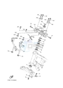 XT250 XT250F SEROW (1YBE) drawing STEERING