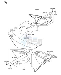 RM-Z250 (E19) drawing SIDE COVER