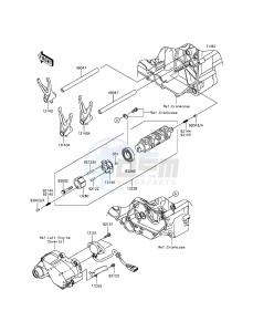 VULCAN_1700_VOYAGER_ABS VN1700BGF GB XX (EU ME A(FRICA) drawing Gear Change Drum/Shift Fork(s)