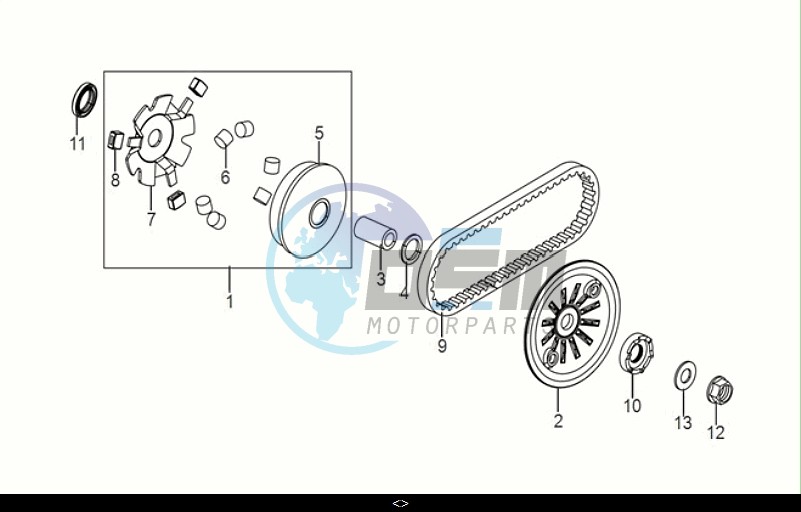 MOVABLE DRIVE FACE ASSY