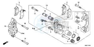 TRX680FAE TRX680 Europe Direct - (ED) drawing FRONT BRAKE CALIPER