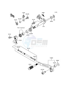 Z800 ZR800EGF UF (UK FA) XX (EU ME A(FRICA) drawing Gear Change Mechanism