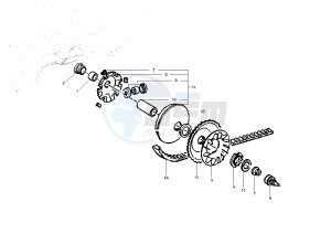 NRG POWER DT 50 drawing Driving pulley