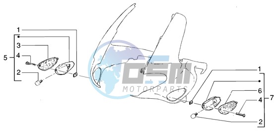 Front direction indicators