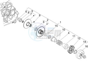 ZIP 100 4T (Vietnam) drawing Driven pulley