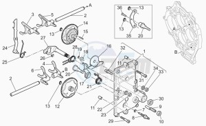 V 11 1100 Cafè-Ballabio Cafè-Ballabio drawing Gear box selector