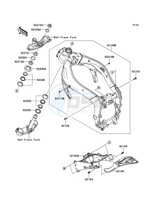 NINJA ZX-6R ZX600R9F FR GB XX (EU ME A(FRICA) drawing Frame