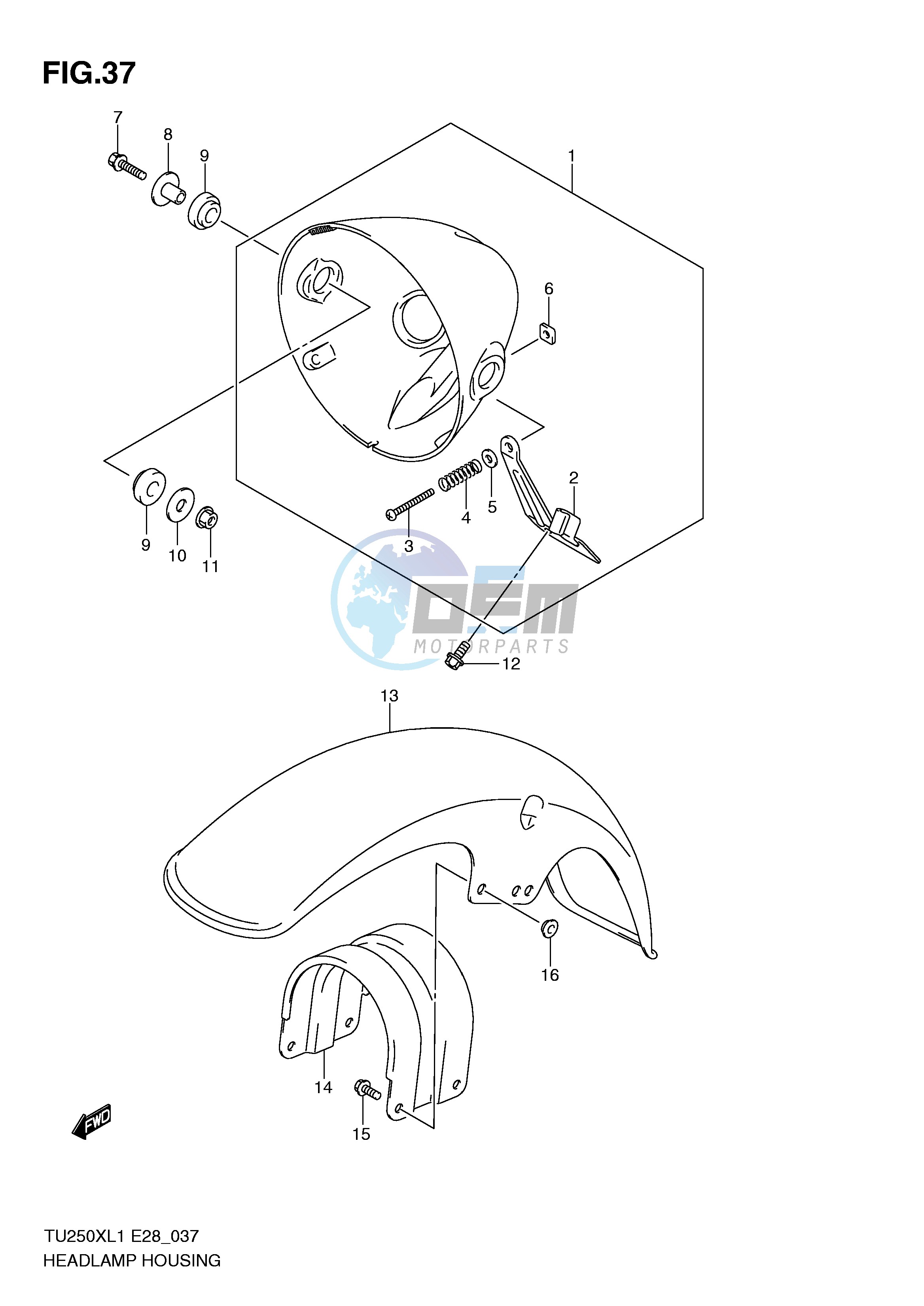 HEADLAMP HOUSING