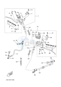 VP250 X-CITY (5B2C 5B2C 5B2C) drawing M. CYLINDER FOR DISK BRAKE