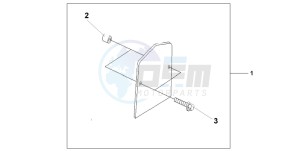 VT750C2 drawing BACKREST TRIM