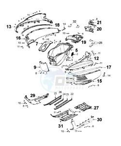 DJANGO 125 SPORT drawing COWLING