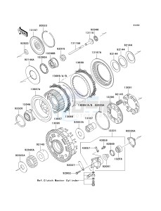 VN 1600 D [VULCAN 1600 NOMAD] (D6F-D8FA) D8FA drawing CLUTCH