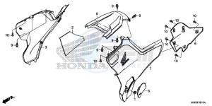 TRX500FA7G TRX500 Europe Direct - (ED) drawing SIDE COVER/ TANK COVER