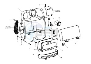 GRANTURISMO 125-200 drawing Front glove compartment