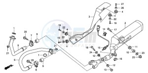 NT700VA drawing EXHAUST MUFFLER