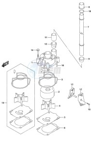 DF 250 drawing Water Pump