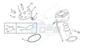 RX-SX 50 drawing Cilinder head