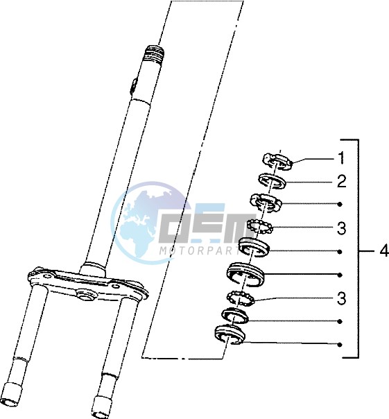 Steering bearing ball tracks