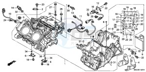 VFR1200FDB drawing CRANKCASE (VFR1200FD)