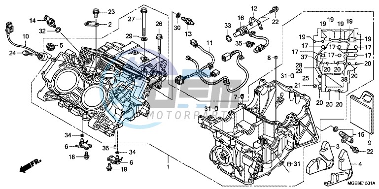 CRANKCASE (VFR1200FD)