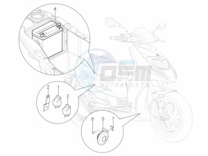 TYPHOON 125 4T 2V E3 (APAC) drawing Remote control switches - Battery - Horn