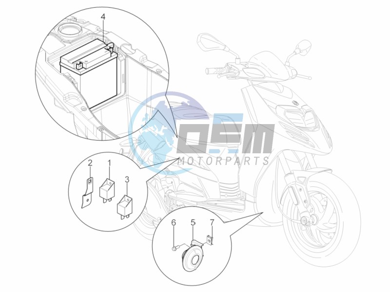 Remote control switches - Battery - Horn