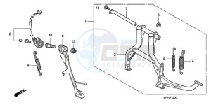 CB1300SA9 UK - (E / ABS BCT MKH MME TWO) drawing STAND