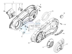 Fuoco 500 e3 800 drawing Crankcase cover - Crankcase cooling