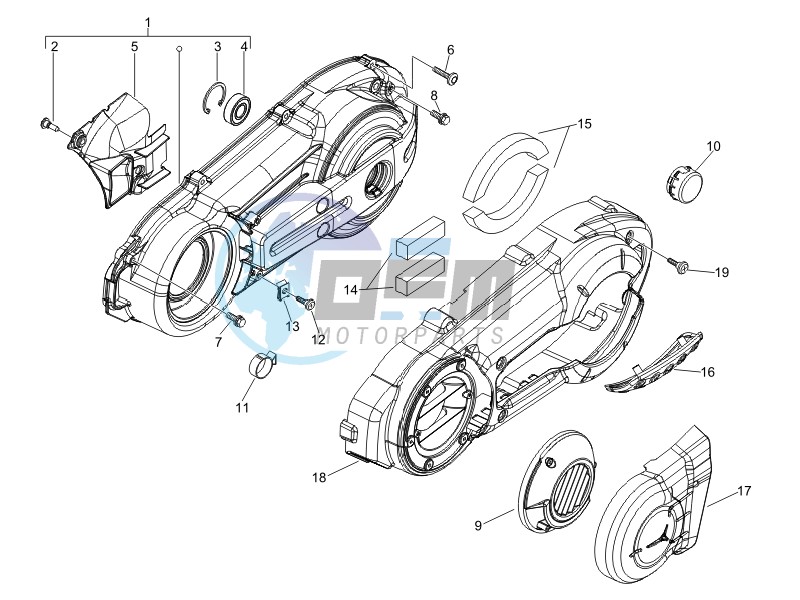 Crankcase cover - Crankcase cooling