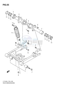 LT-F400 (P24) drawing REAR SWINGINGARM