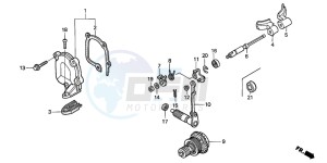 CR125R drawing FLAP VALVE (CR125R2,3)