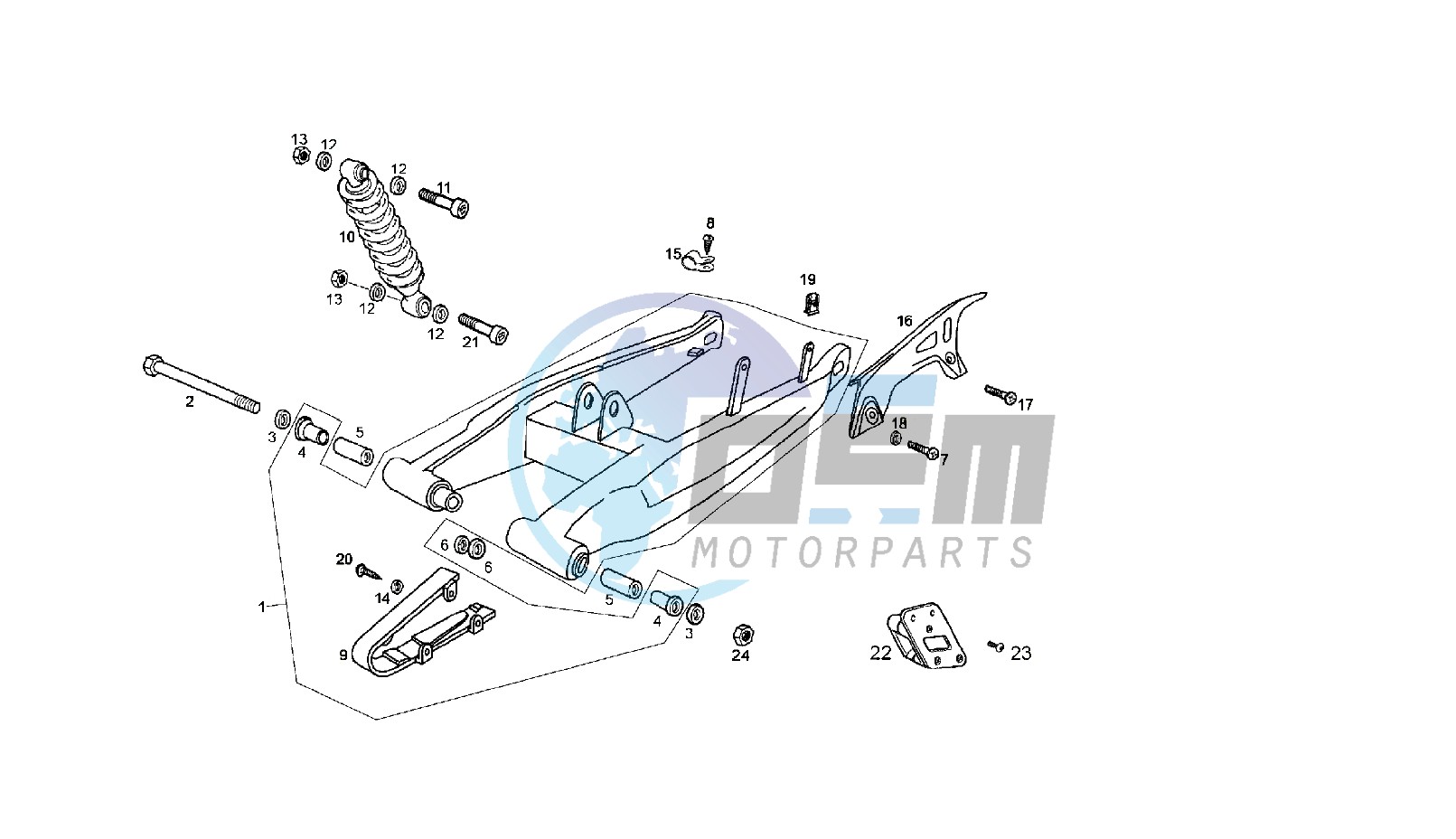 SWING ARM - SHOCK ABSORBER