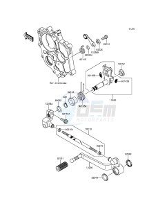 VERSYS 650 ABS KLE650FGF XX (EU ME A(FRICA) drawing Gear Change Mechanism