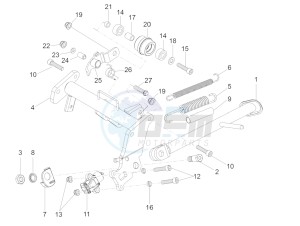 RS 125 4T E4 ABS EMEA EU drawing Central stand