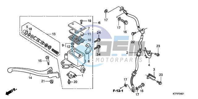 FR. BRAKE MASTER CYLINDER (SH1259/1509)