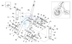 Mojito Retro 50 2t (eng. aprilia) drawing Front shock absorber