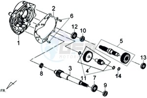 X'PRO 50 25KMH (L8) NL EURO4 drawing DRIVESHAFTS