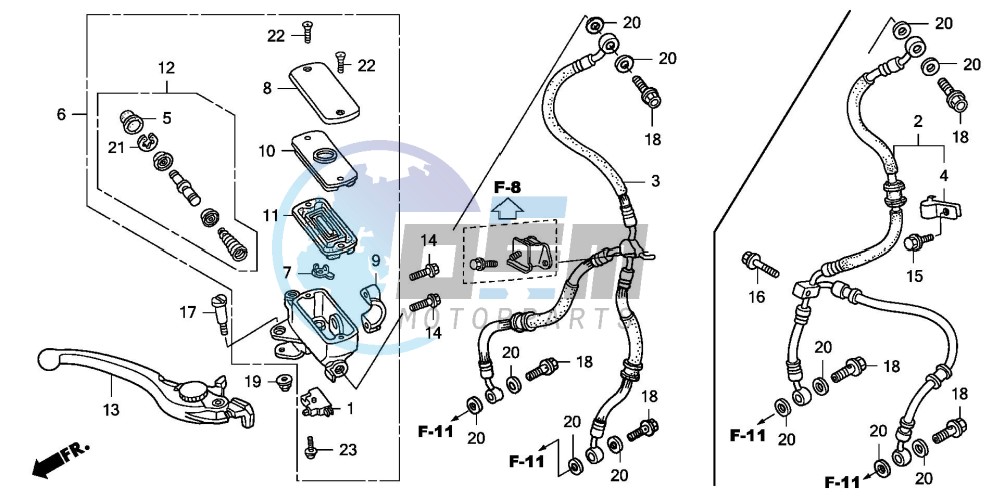 FR. BRAKE MASTER CYLINDER (CB1300/S)