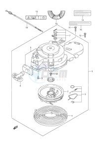 DF 9.9 drawing Recoil Starter