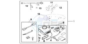 VFR1200FDC VFR1200F Dual Clutch E drawing ALARM SYS