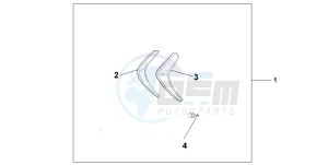 NSS250A JAZZ drawing SIDE VISOR