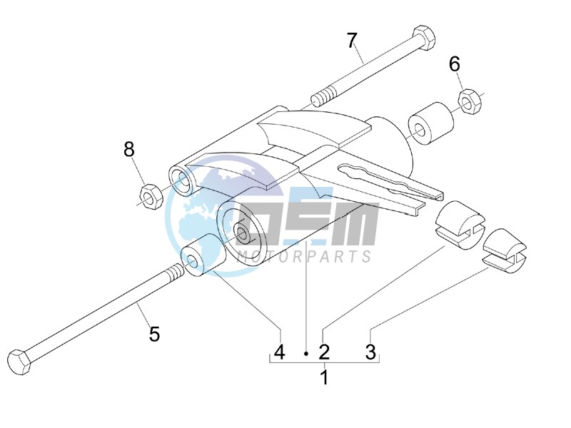 Swinging arm